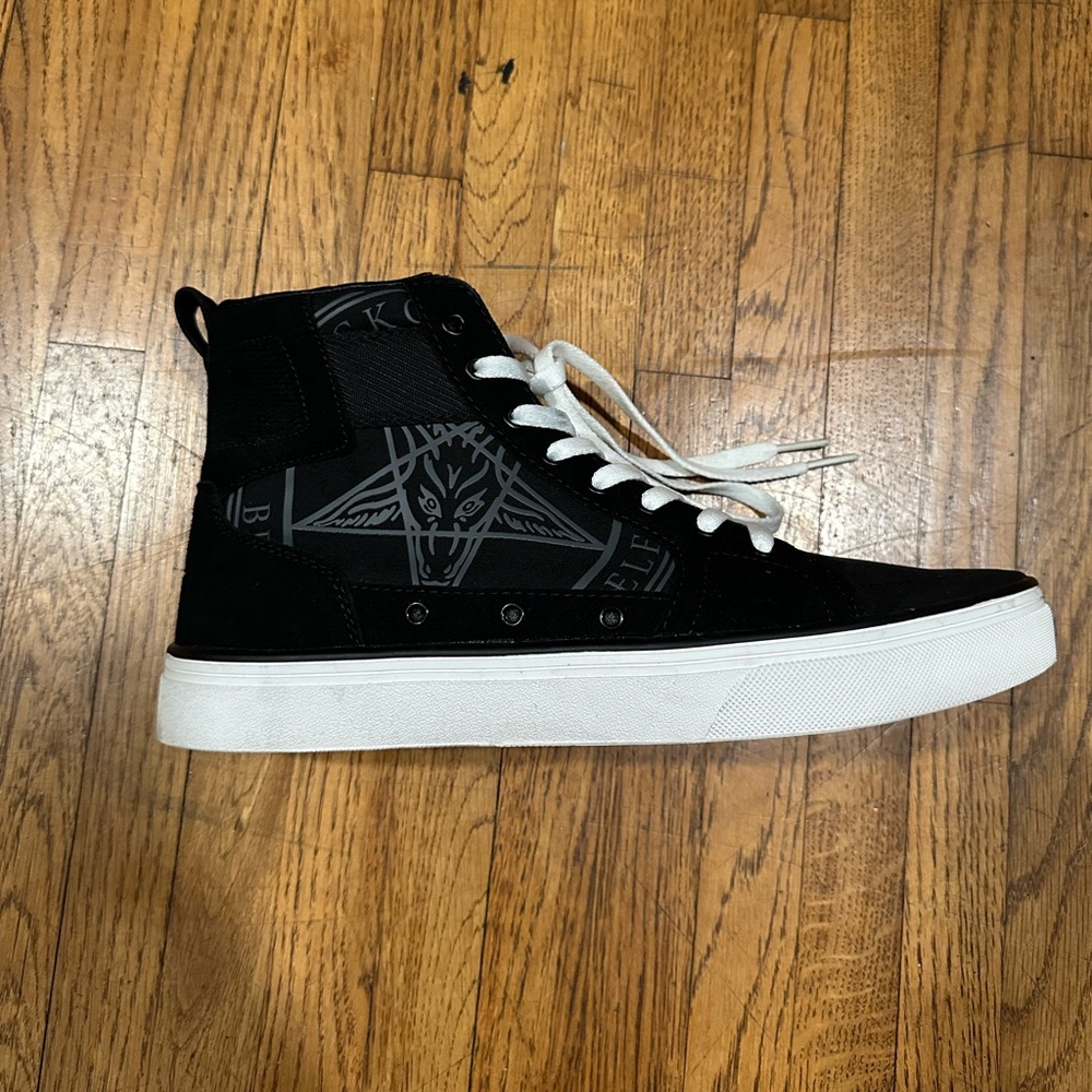 Black BlackCraft Unisex High-Top Sneakers M9/W11